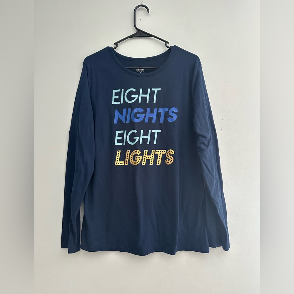 Wondershop Hanukkah Holiday Pajama Shirt Size XL
